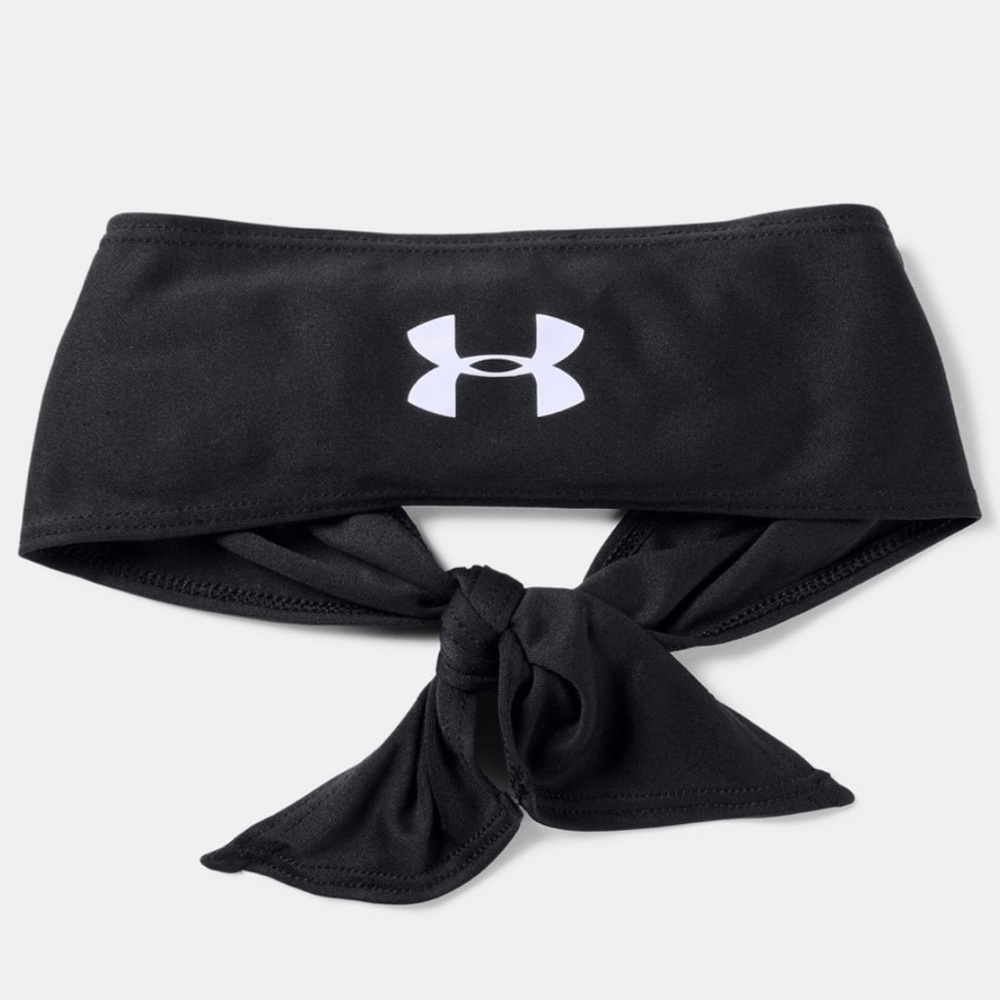 UnderArmour Unisex Black Tie Headband